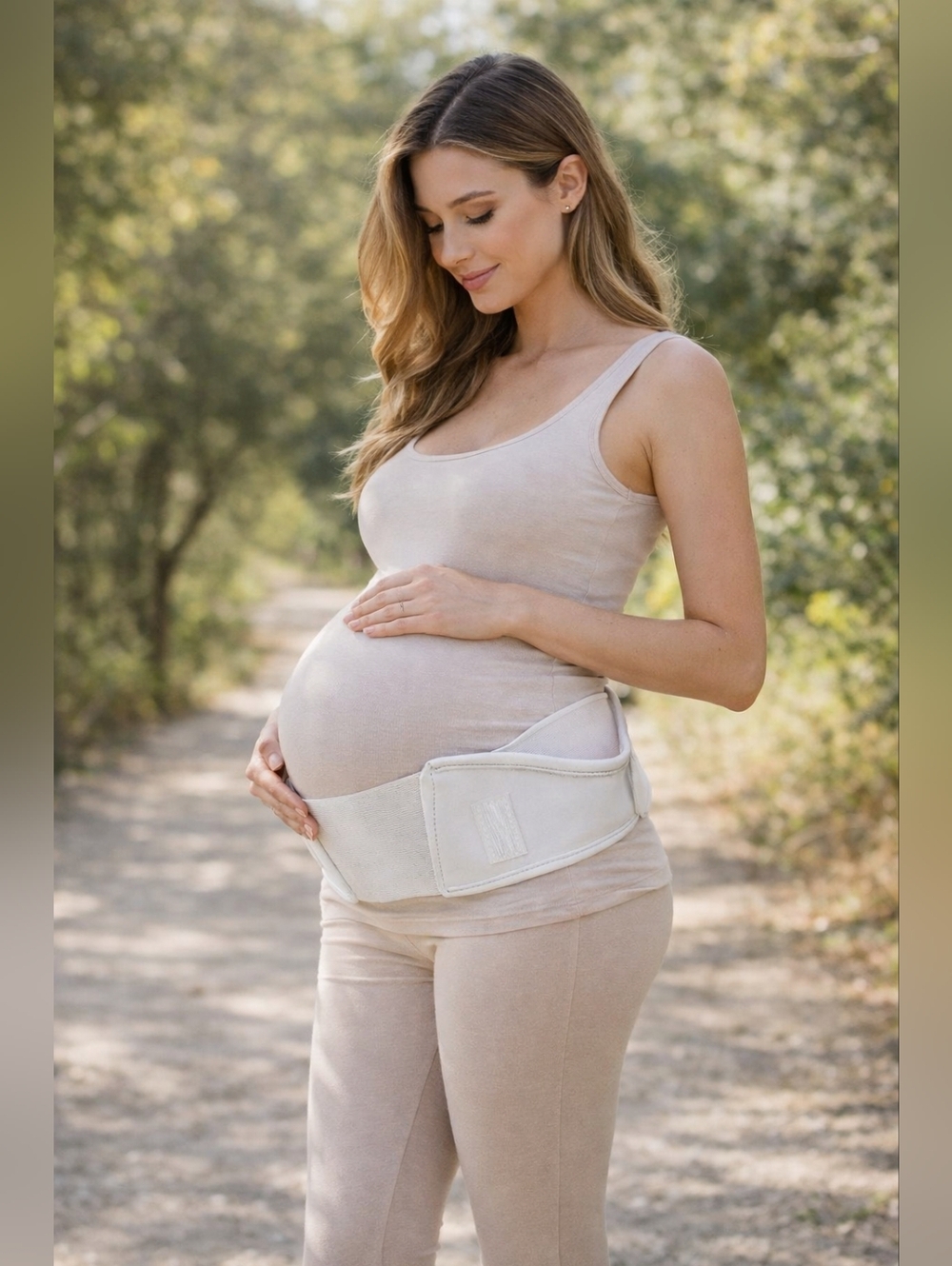 Medical-Grade Maternity Back Support Belt – Adjustable Size Brace Belly Support